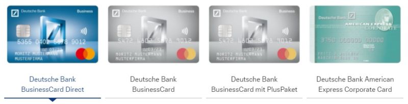 Deutsche Bank Firmenkreditkarten