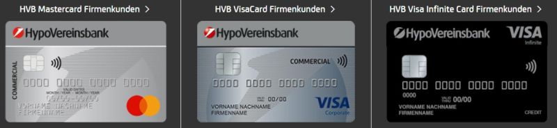 HypoVereinsbank Firmenkreditkarten