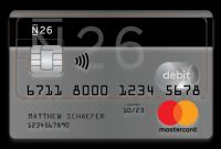 N26 Mastercard Debit Kreditkarte